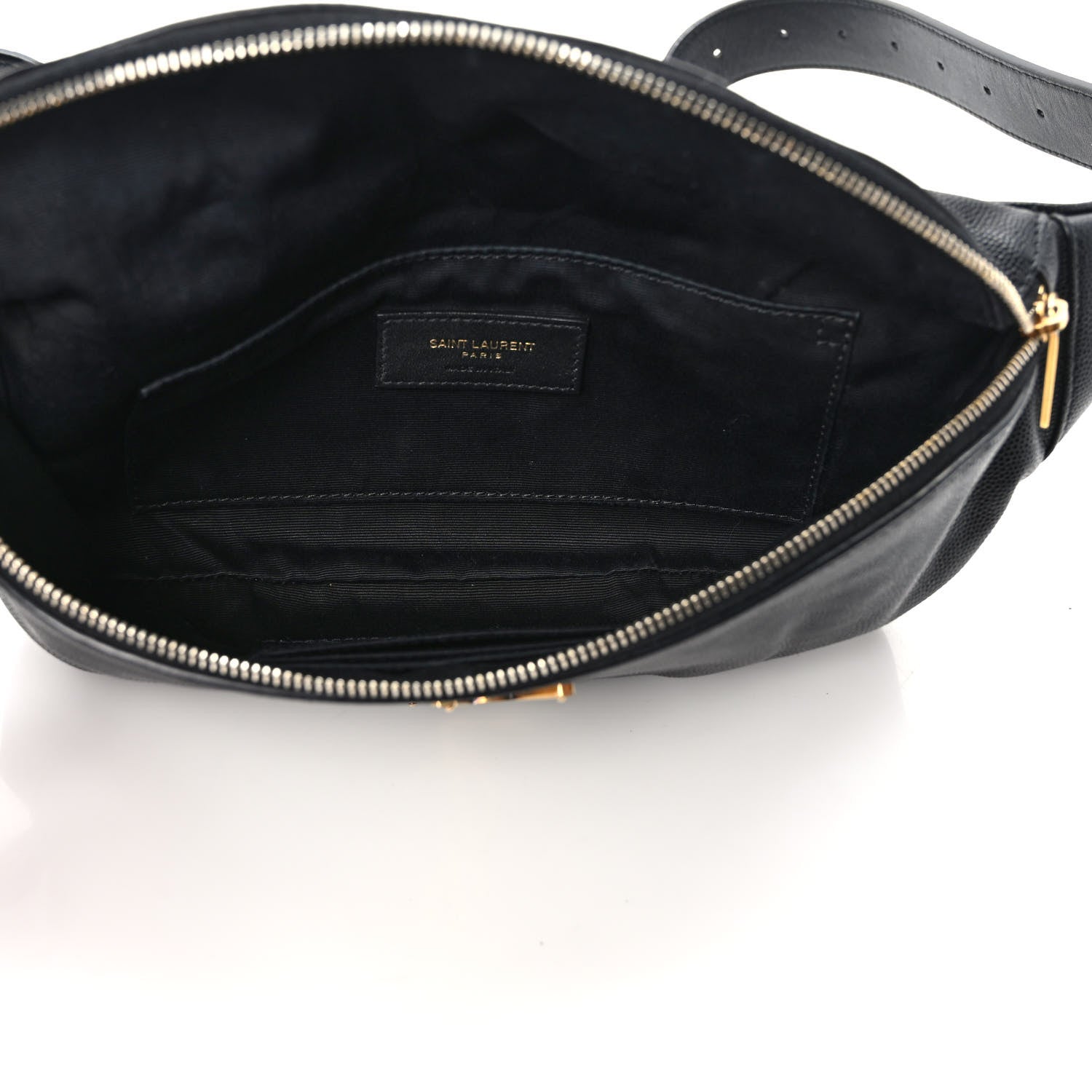 Saint Laurent Grain De Poudre Monogram Belt Bag Black 5 of 8