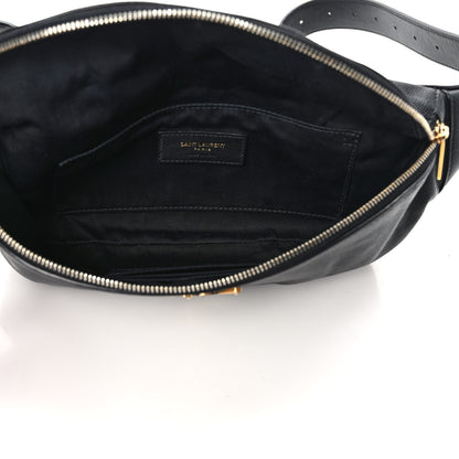Saint Laurent Grain De Poudre Monogram Belt Bag Black 5 of 8