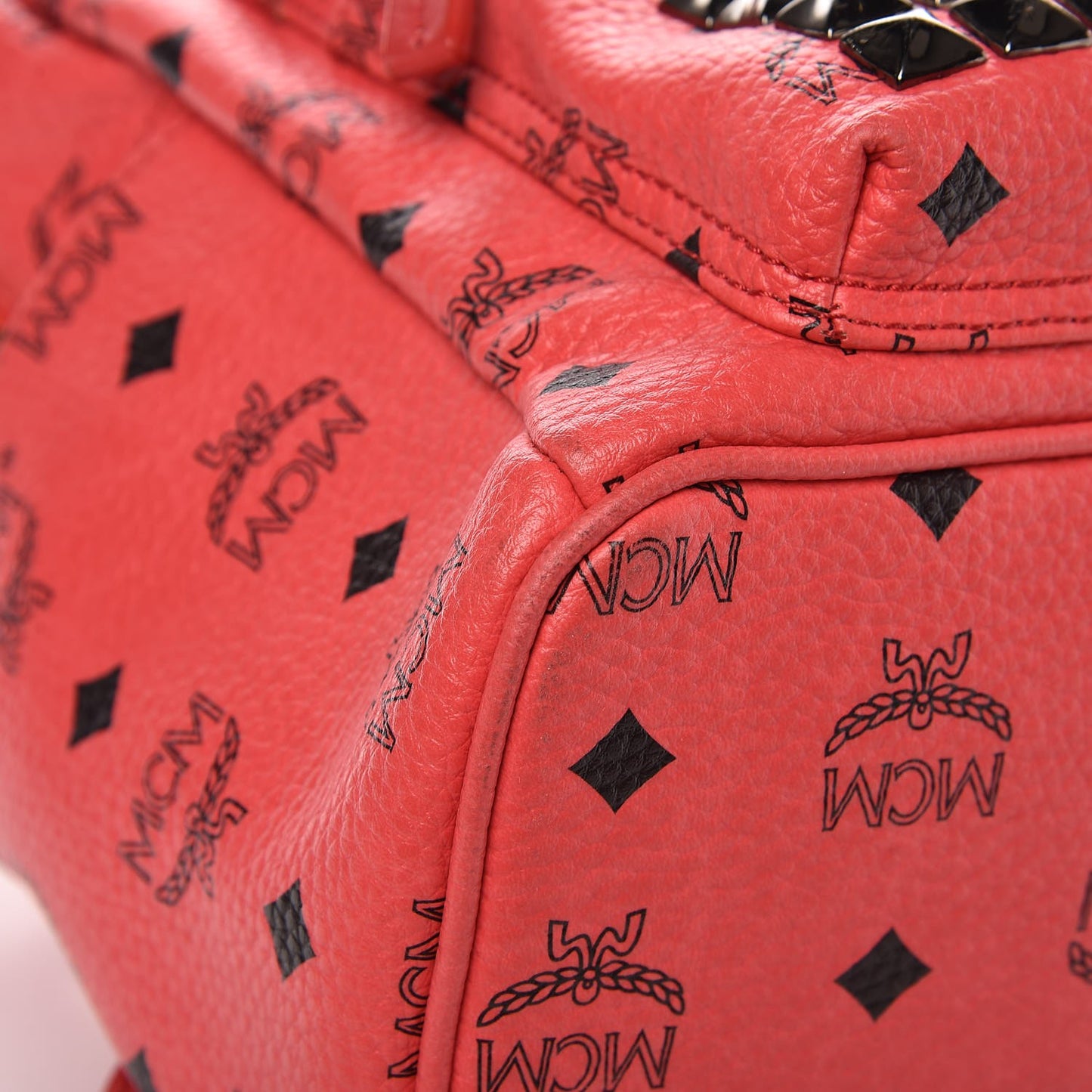 Visetos Studded Small Stark Backpack Corail