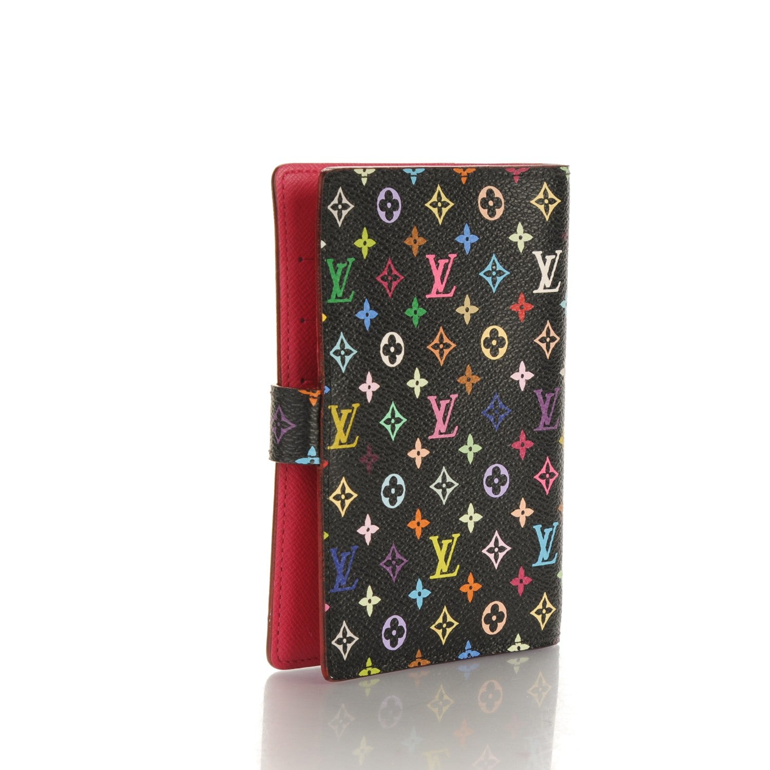 Louis Vuitton Monogram Multicolor Small Ring Agenda Cover Black Grenade 3 of 7