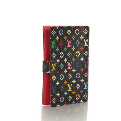 Louis Vuitton Monogram Multicolor Small Ring Agenda Cover Black Grenade 3 of 7