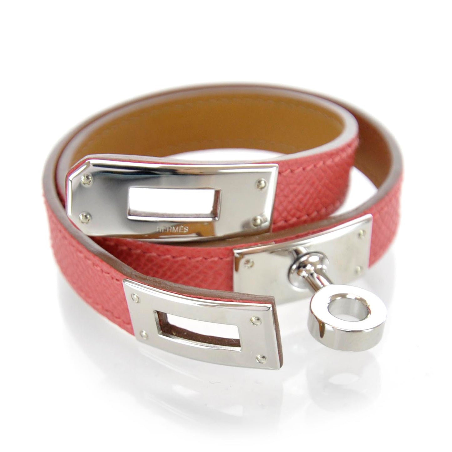 Epsom Kelly Double Tour Bracelet Rose Jaipur