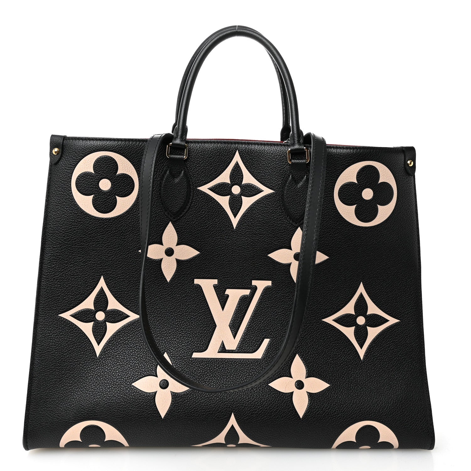 Louis Vuitton Empreinte Monogram Giant Onthego MM Black Beige 1 of 10