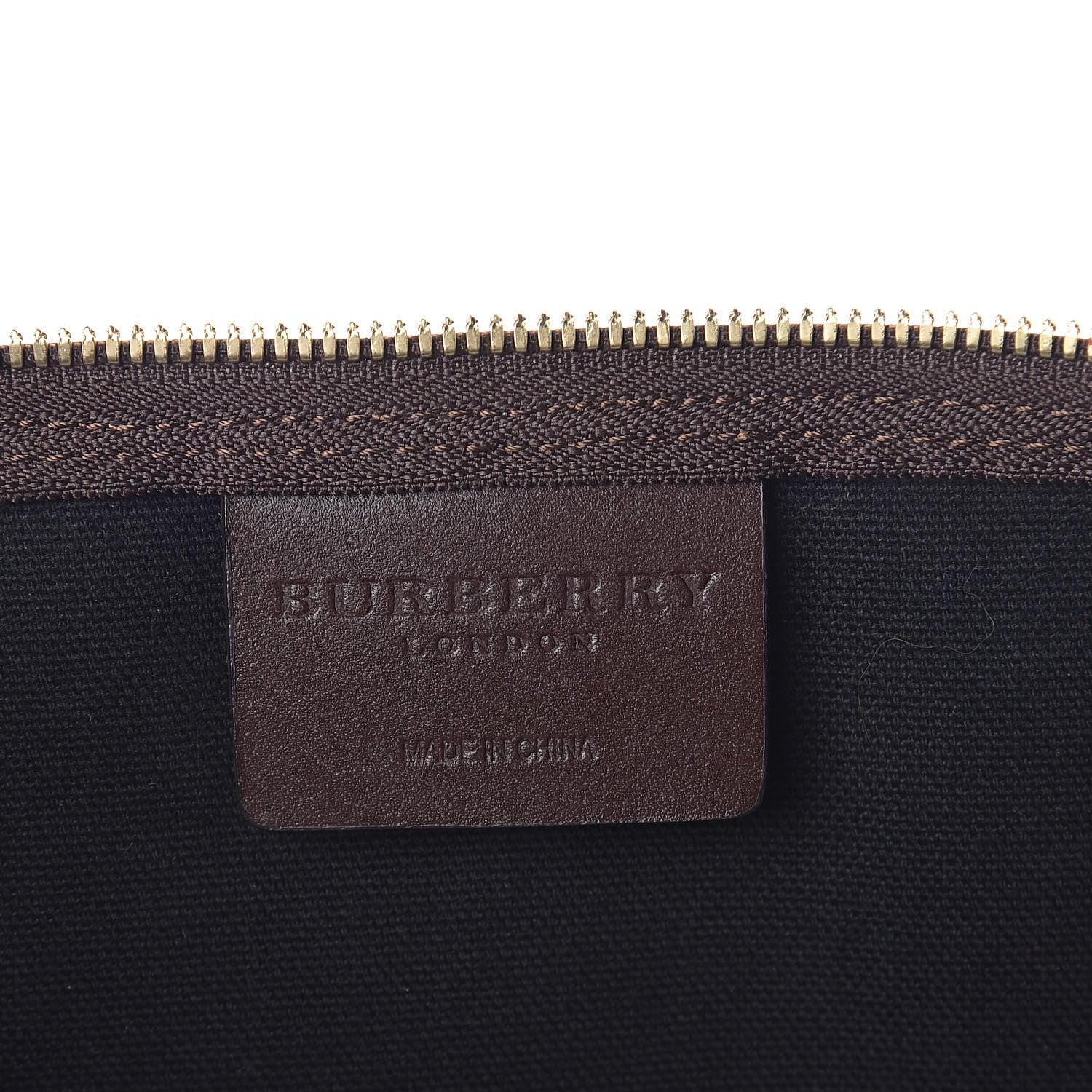 Burberry Haymarket Check Duffle Bag Dark Brown 6 of 9