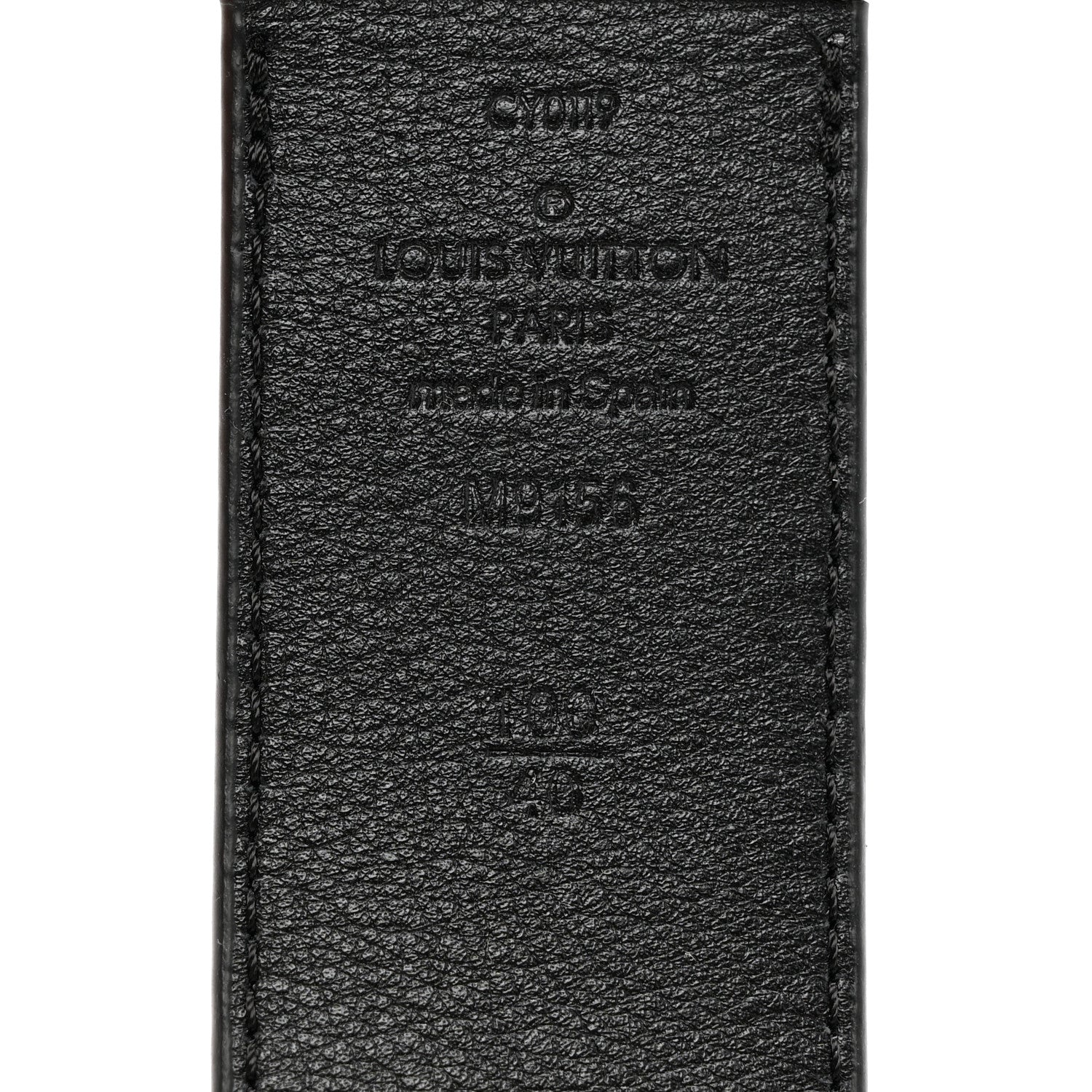 Louis Vuitton Damier Graphite Calfskin 40mm Reversible Belt 100 40 Black 3 of 5
