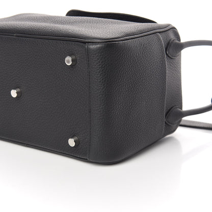 Hermes Taurillon Clemence Lindy 26 Black 6 of 11