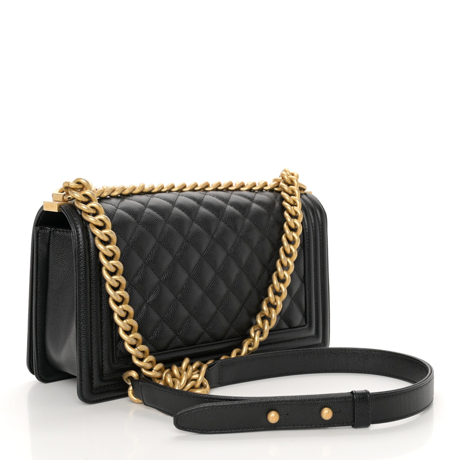 Chanel Caviar Quilted Medium Boy Flap Black 3 of 10