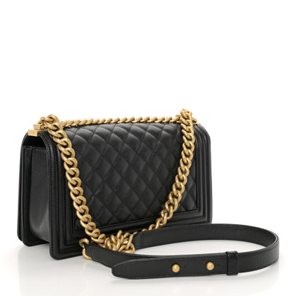 Chanel Caviar Quilted Medium Boy Flap Black 3 of 10
