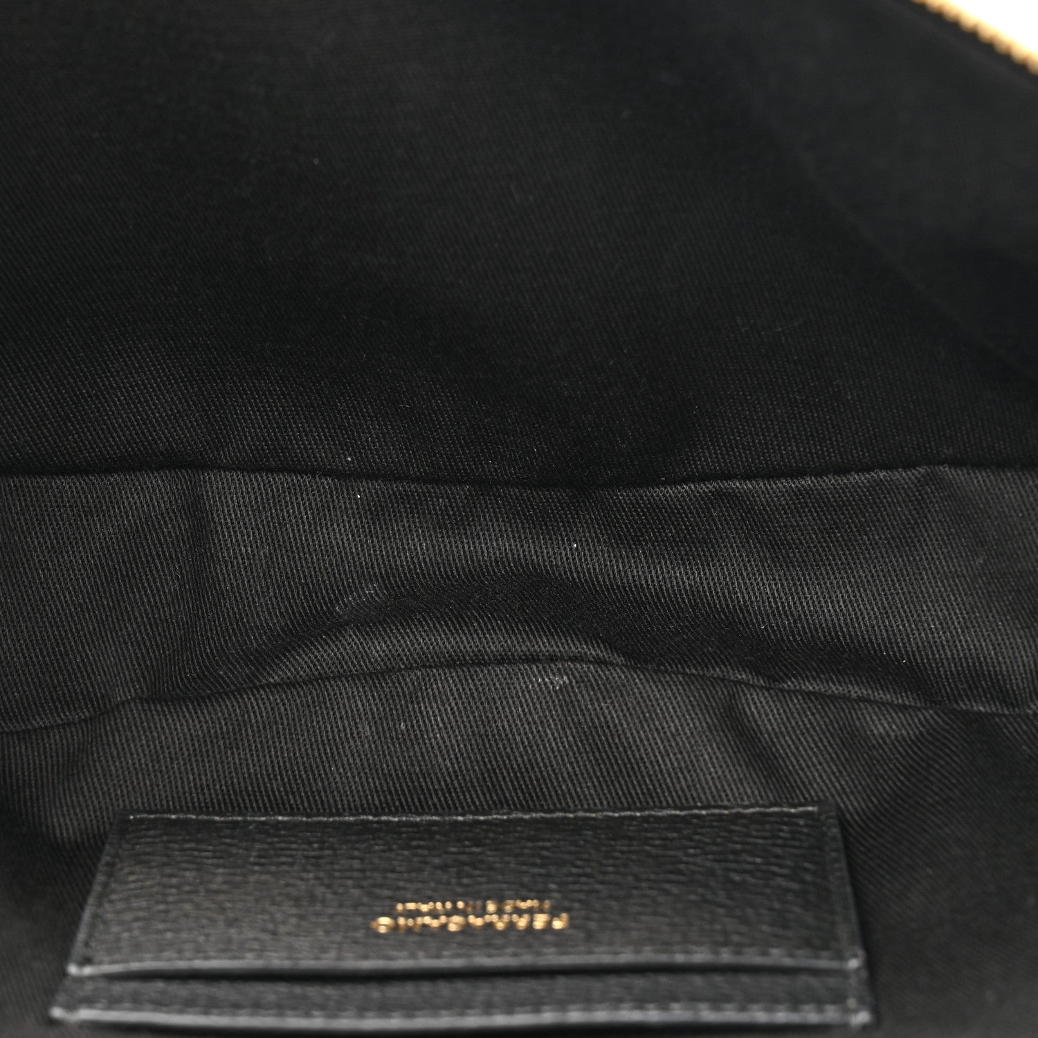 Salvatore Ferragamo Hammered Calfskin Small Smile Hobo Black 5 of 10