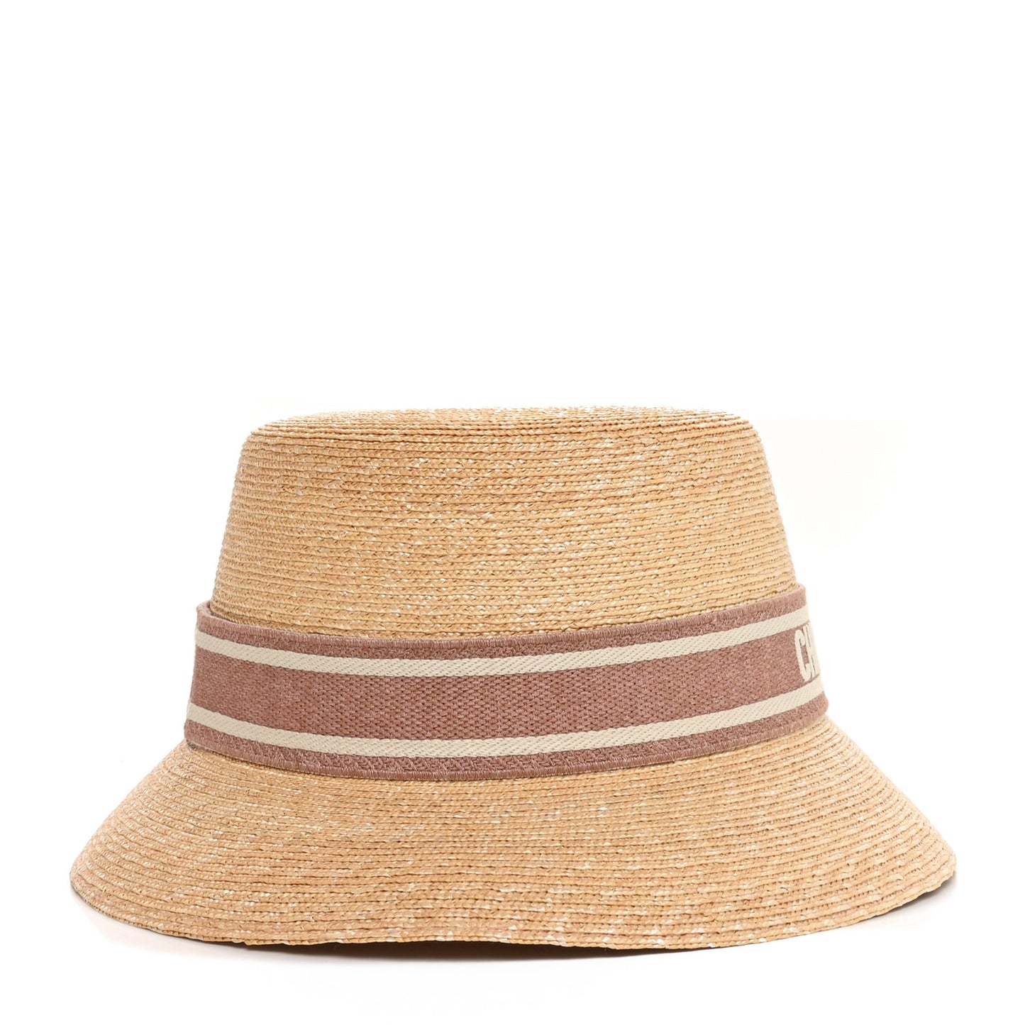 Straw Bucket Hat 57 Natural Rose Des Vents