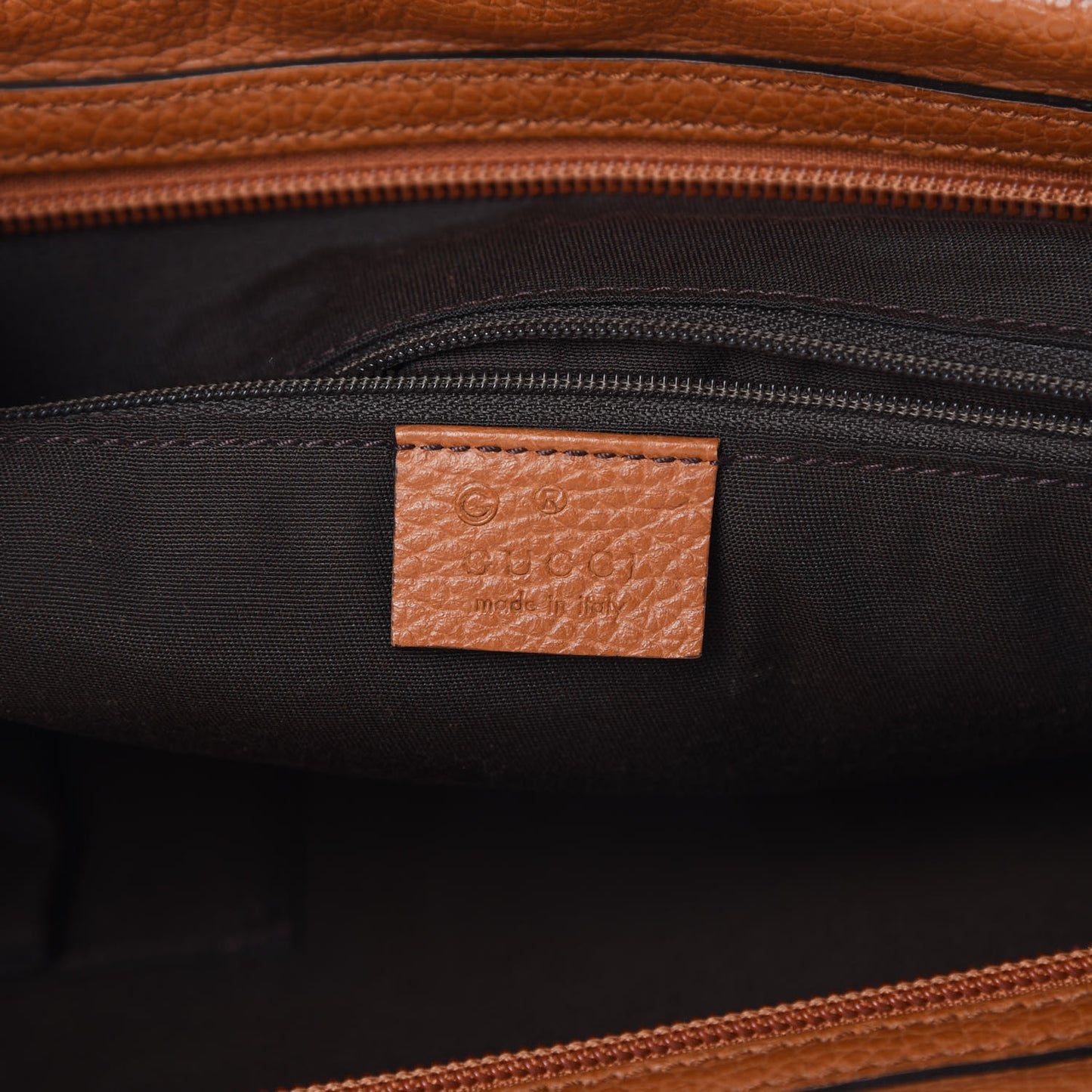 Grained Calfskin Large Princy Duffle Bag Light Brown