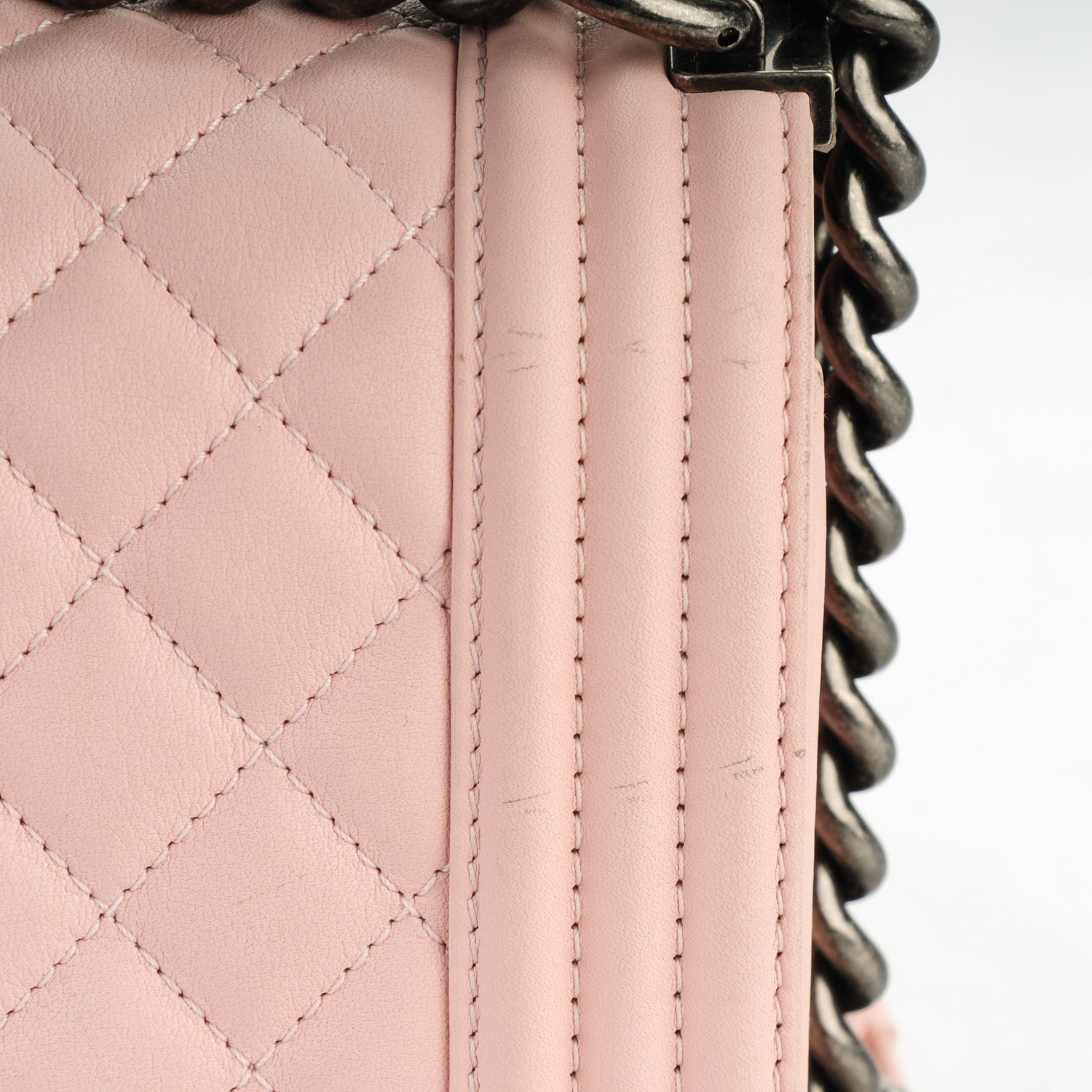 Chanel Calfskin Quilted Medium Boy Flap Light Pink 8 of 9
