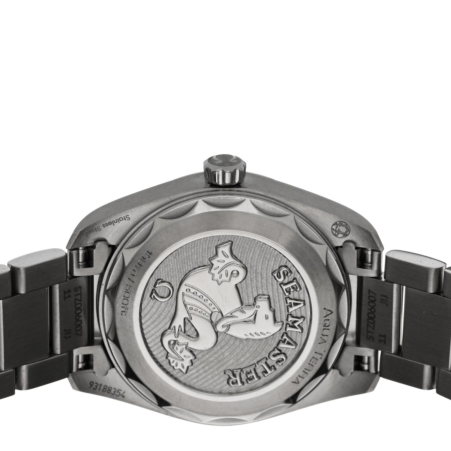 Omega Stainless Steel Diamond Mother of Pearl 28mm Seamaster Aqua Terra Quartz Watch 220.10.28.60.55.001 4 of 4