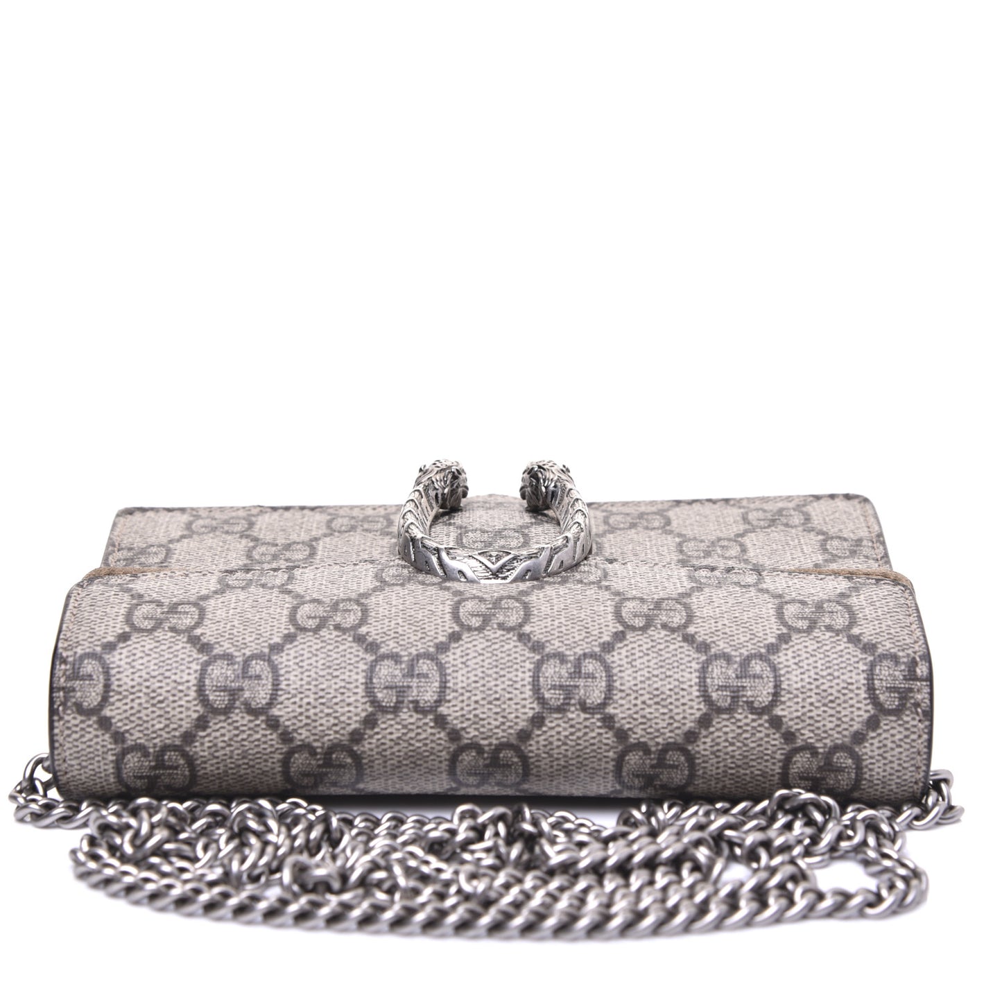 GG Supreme Monogram Super Mini Dionysus Shoulder Bag Taupe