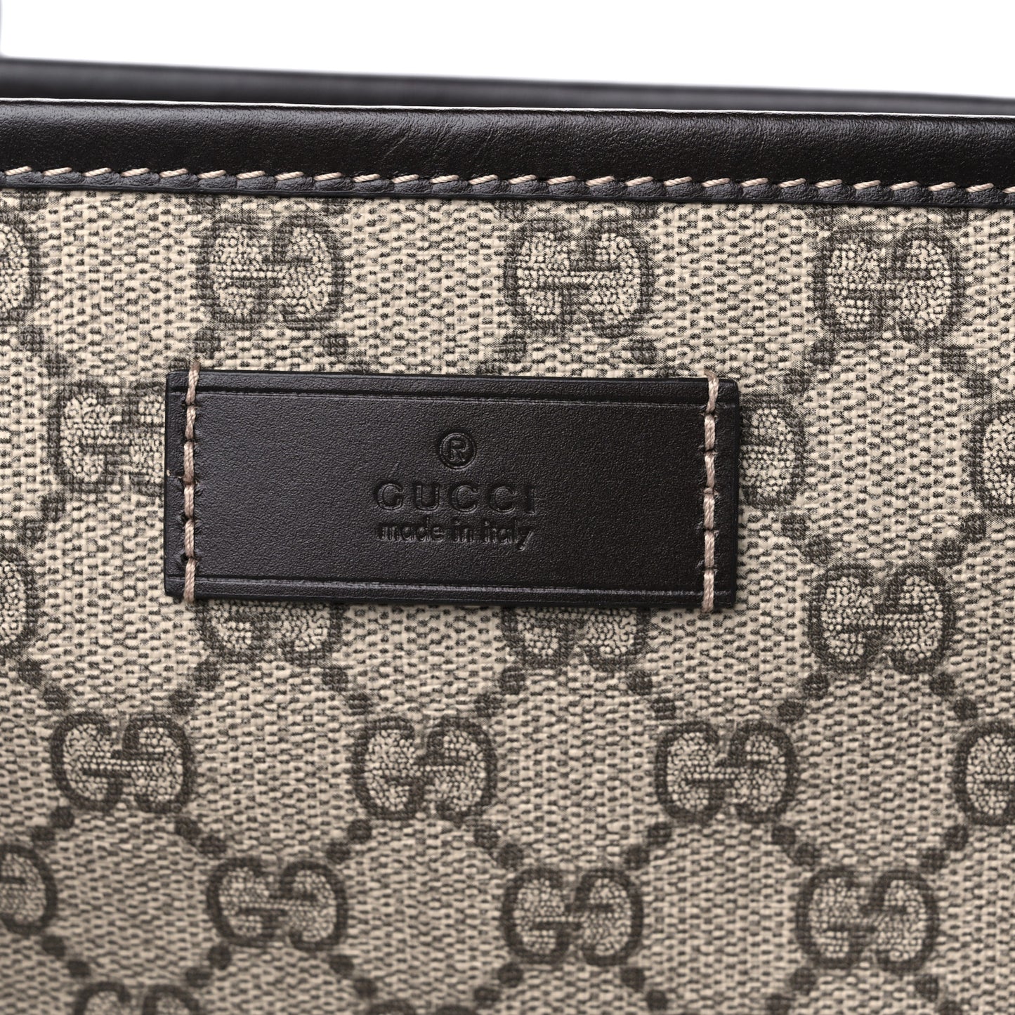 GG Supreme Monogram Small Joy Tote Dark Brown