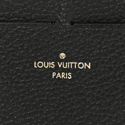 Louis Vuitton Calfskin Felicie Chain Wallet Card Holder Insert Black 6 of 7