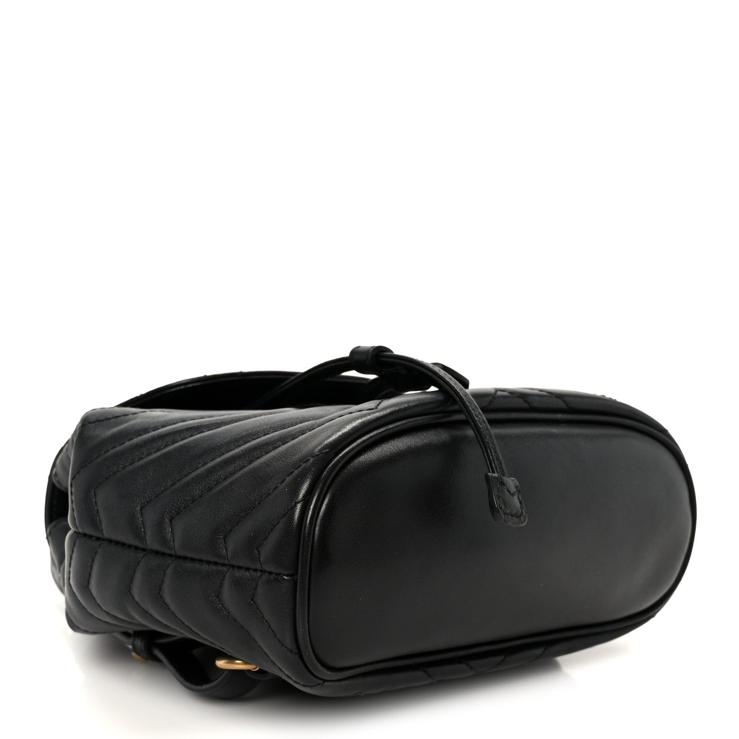 Gucci Calfskin Matelasse GG Marmont Flap Backpack Black 4 of 11