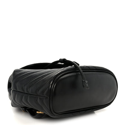Gucci Calfskin Matelasse GG Marmont Flap Backpack Black 4 of 11