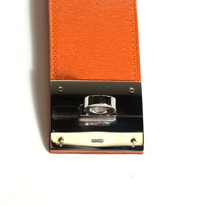 Hermes Veau Box Kelly Dog Bracelet Potiron 3 of 6