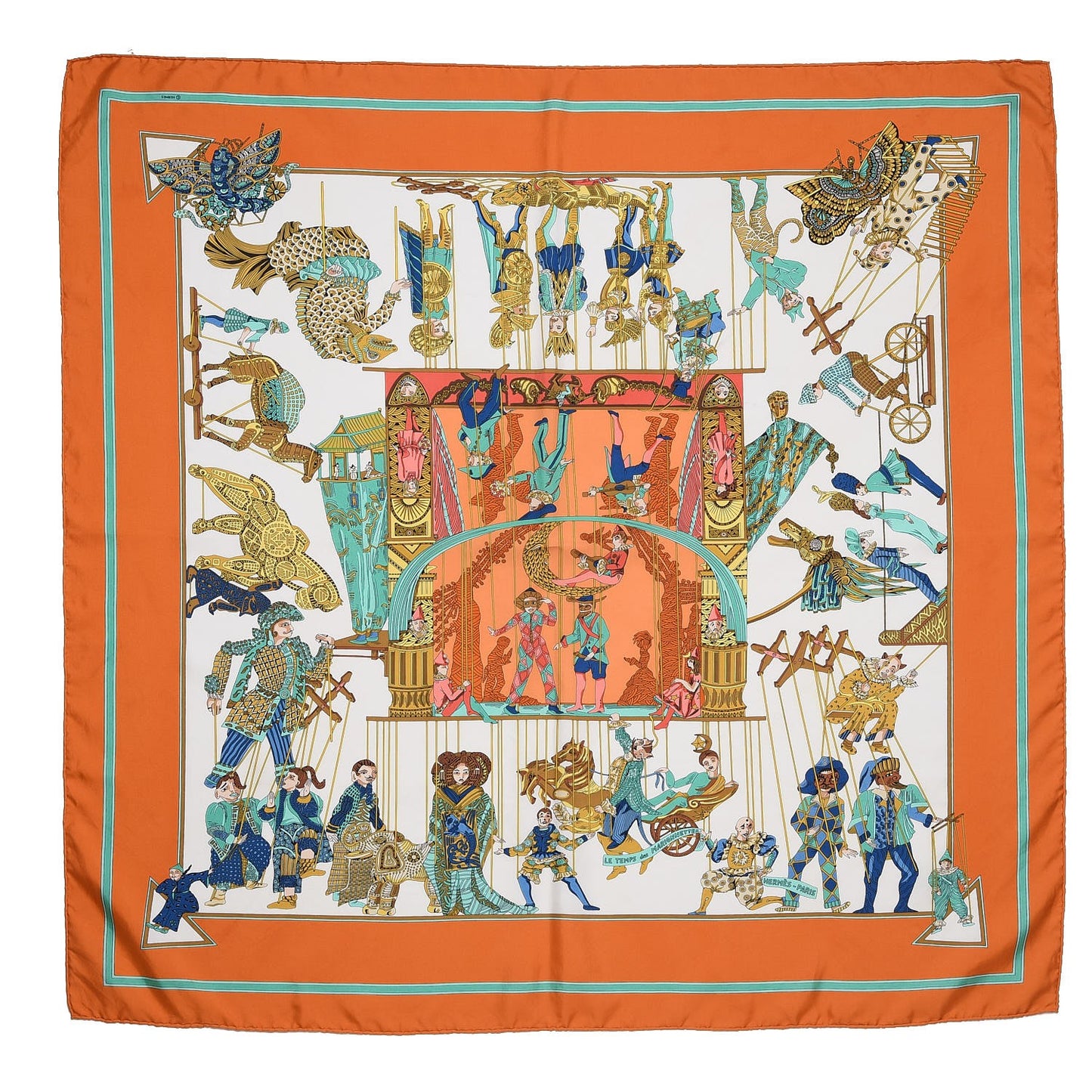 Silk Les Temps Du Marionnettes Scarf 90