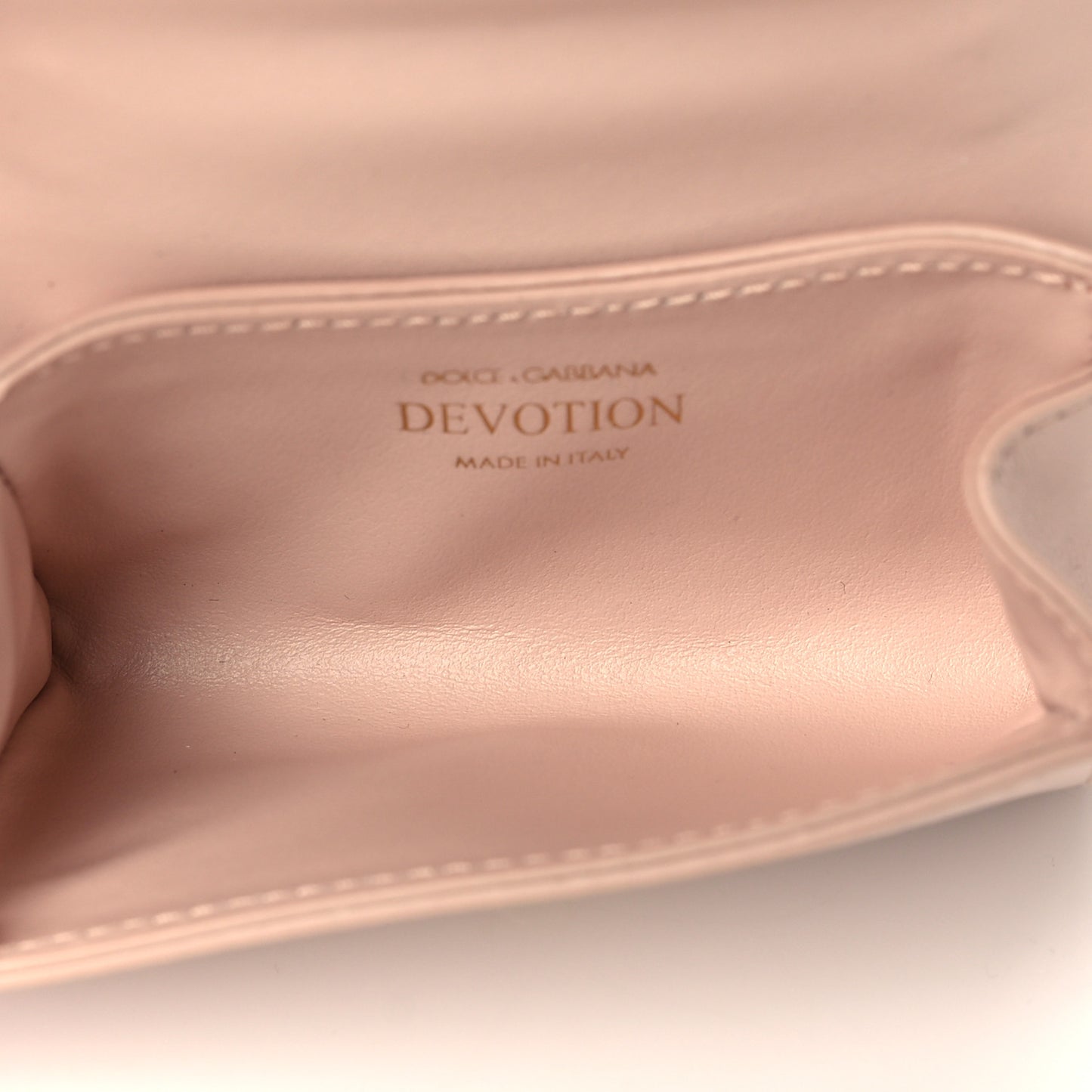 Calfskin Micro Devotion Crossbody Bag Cipria
