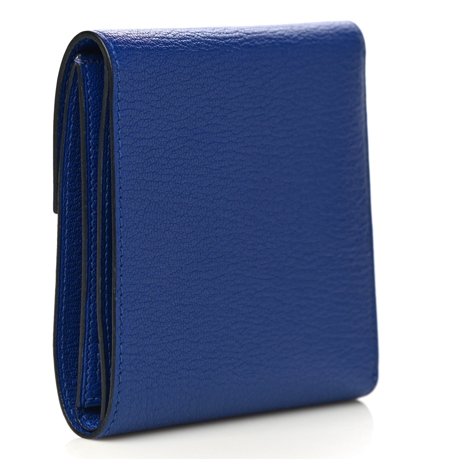 Hermes Chevre Mysore Clic 12 Wallet Bleu Electrique 3 of 14