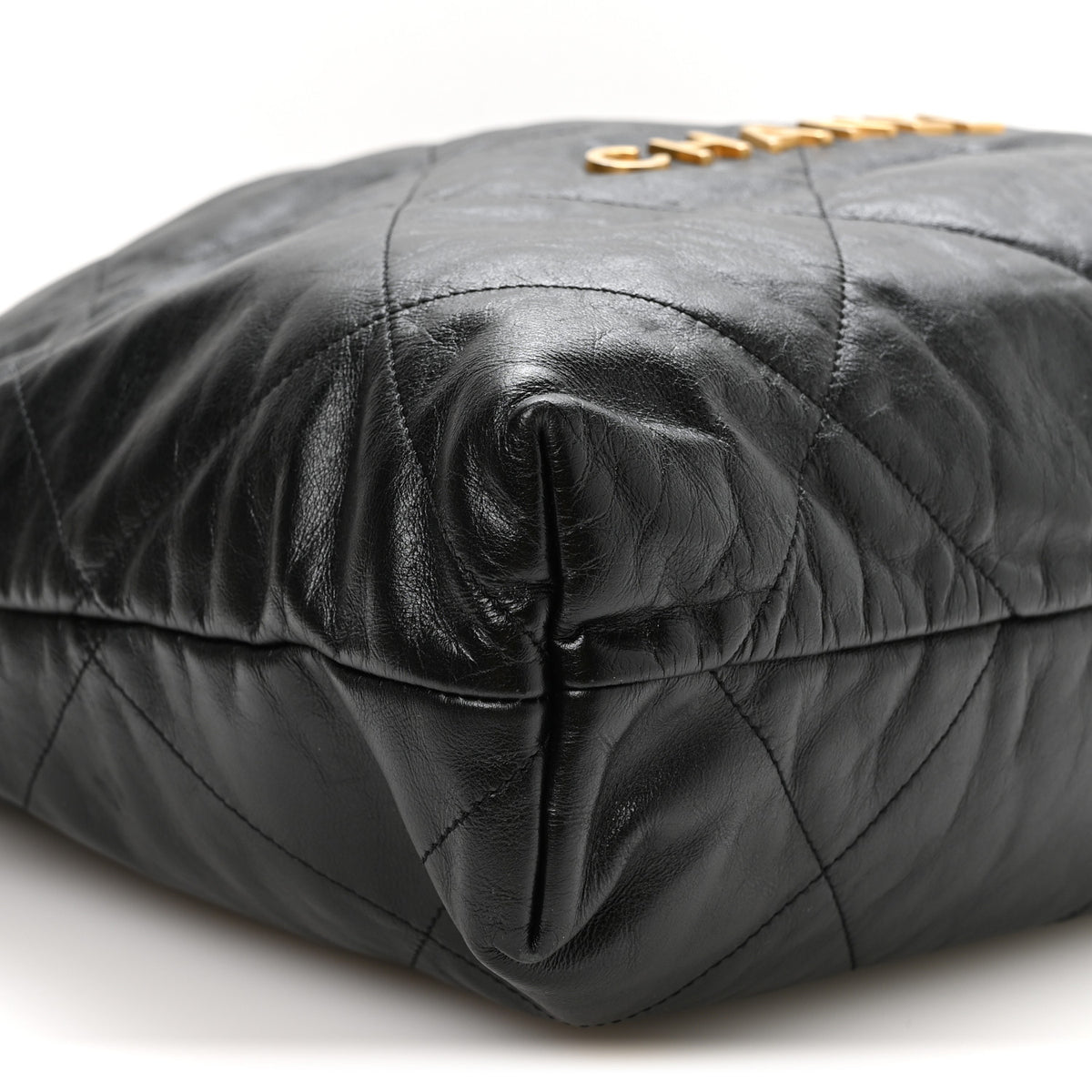 Chanel Shiny Calfskin Quilted Small Chanel 22 Black 9 of 10