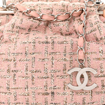 Chanel Tweed Boucle Knitting Bag Pink 8 of 16
