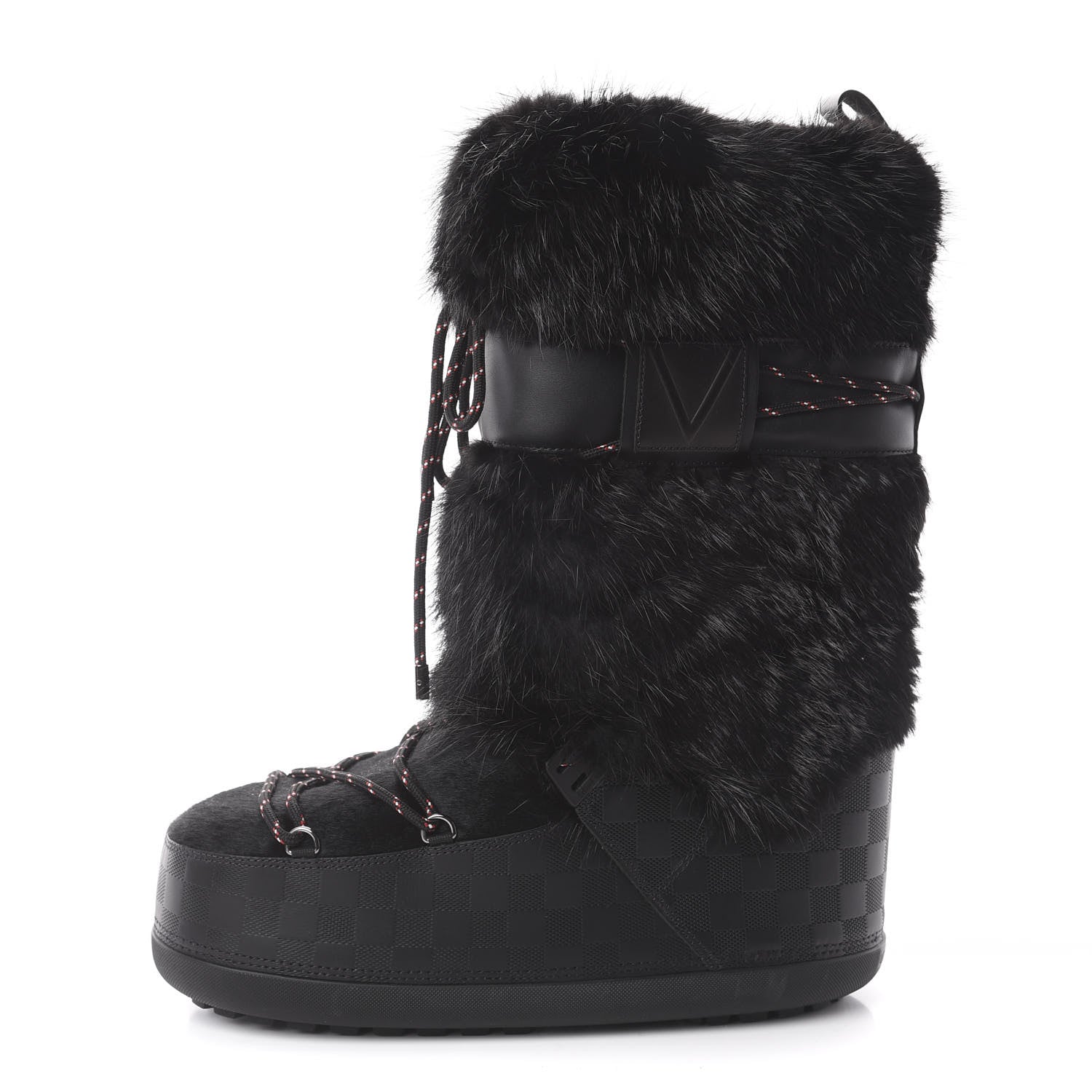 Louis Vuitton Damier Infini Fur Mens Snowstorm Boot 10 Black 1 of 6