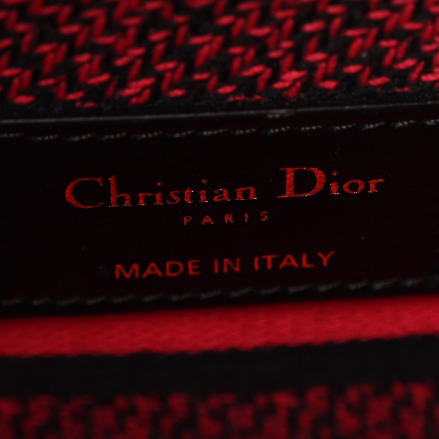 Canvas Embroidered Flower Pop Medium Lady D-Lite Red Pink