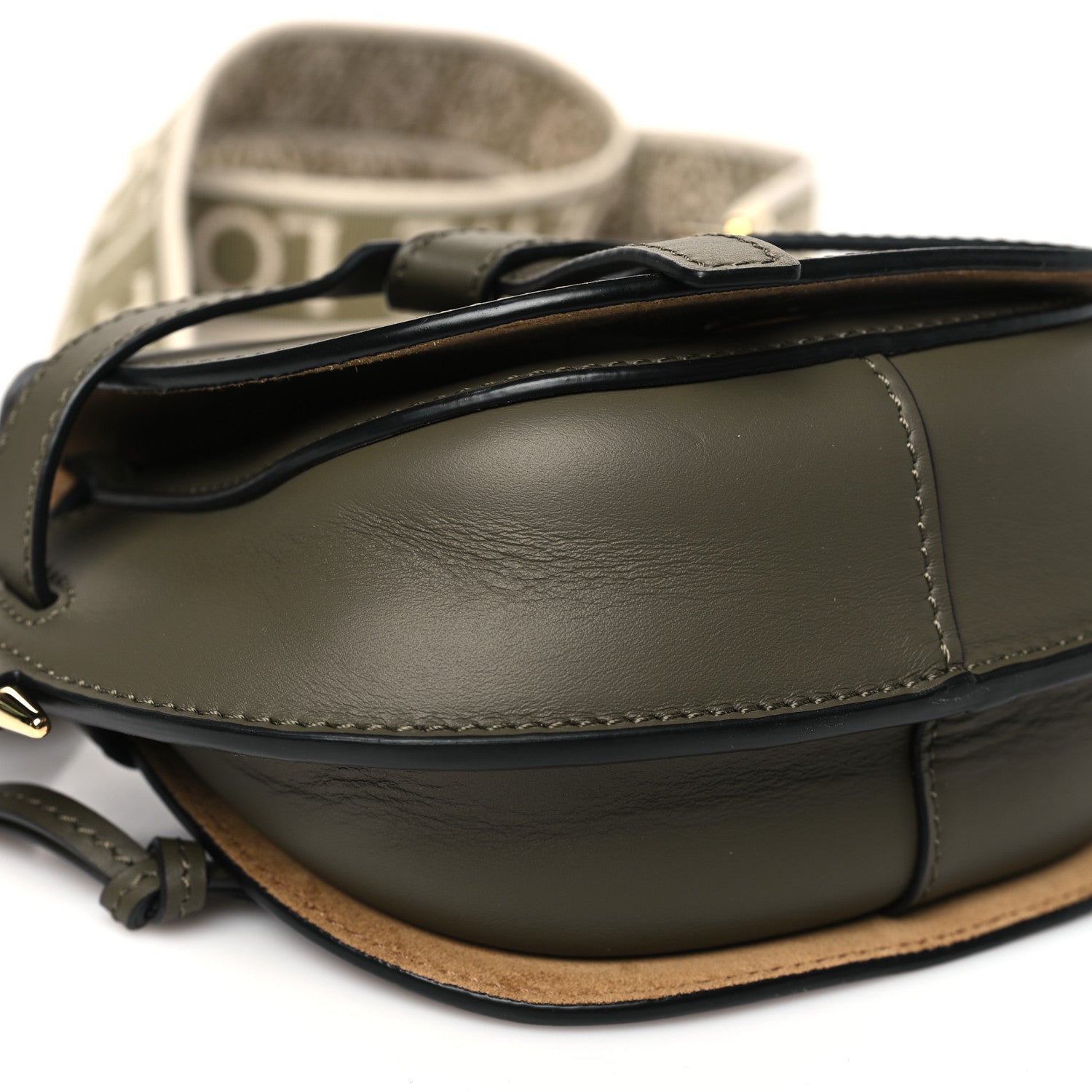 Loewe Calfskin Jacquard Mini Gate Dual Bag Autumn Green 9 of 11