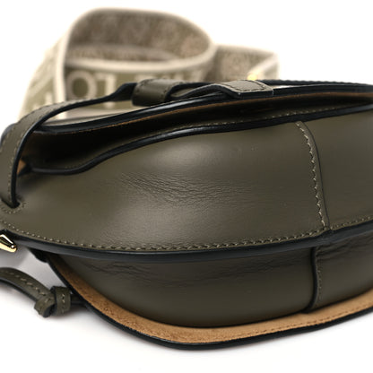 Loewe Calfskin Jacquard Mini Gate Dual Bag Autumn Green 9 of 11