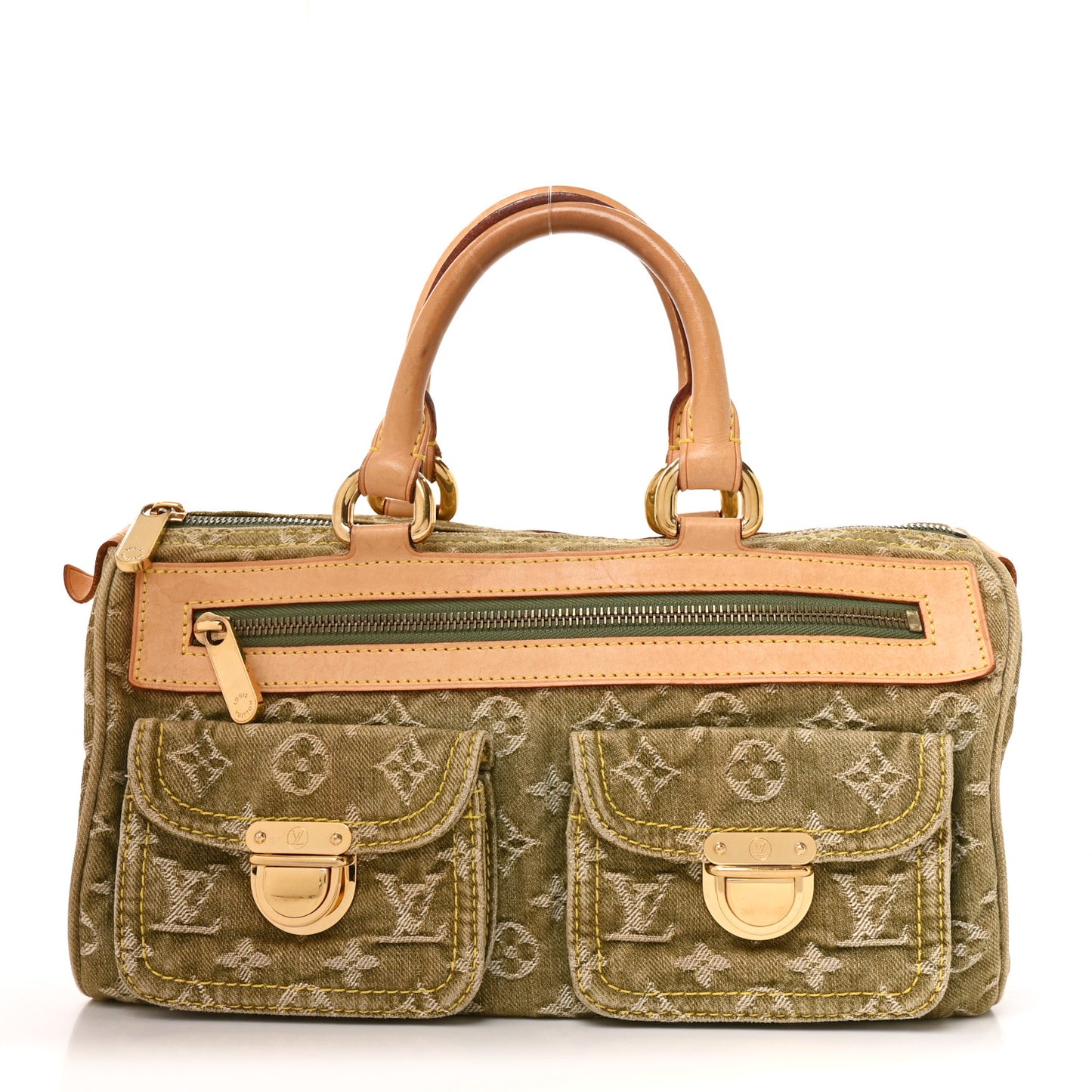 Monogram Denim Neo Speedy Lichen