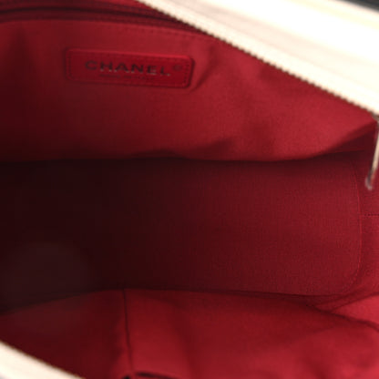 Chanel Aged Calfskin Quilted Medium Gabrielle Hobo Black White 5 of 10