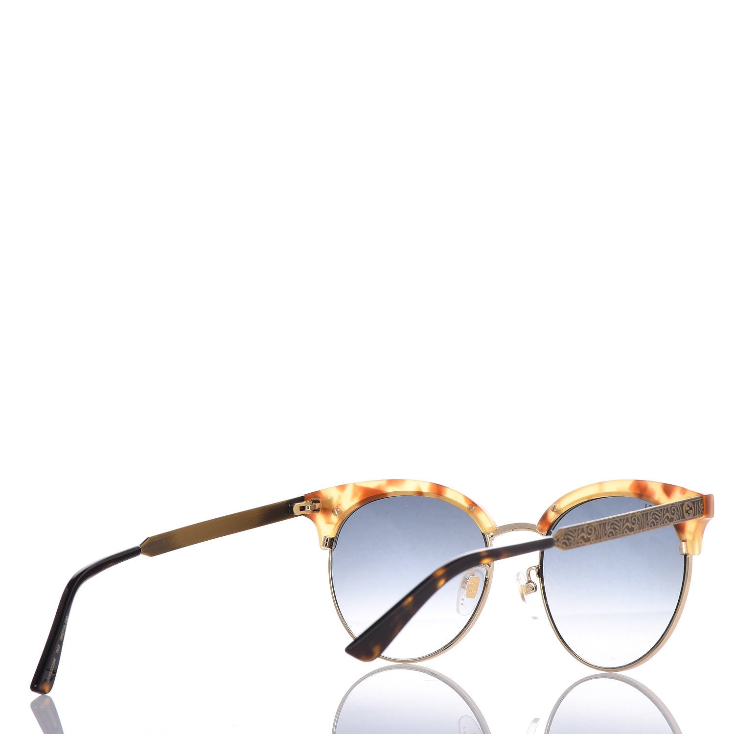 Gucci Metal Tiger GG0222SK Sunglasses Tortoise 4 of 6
