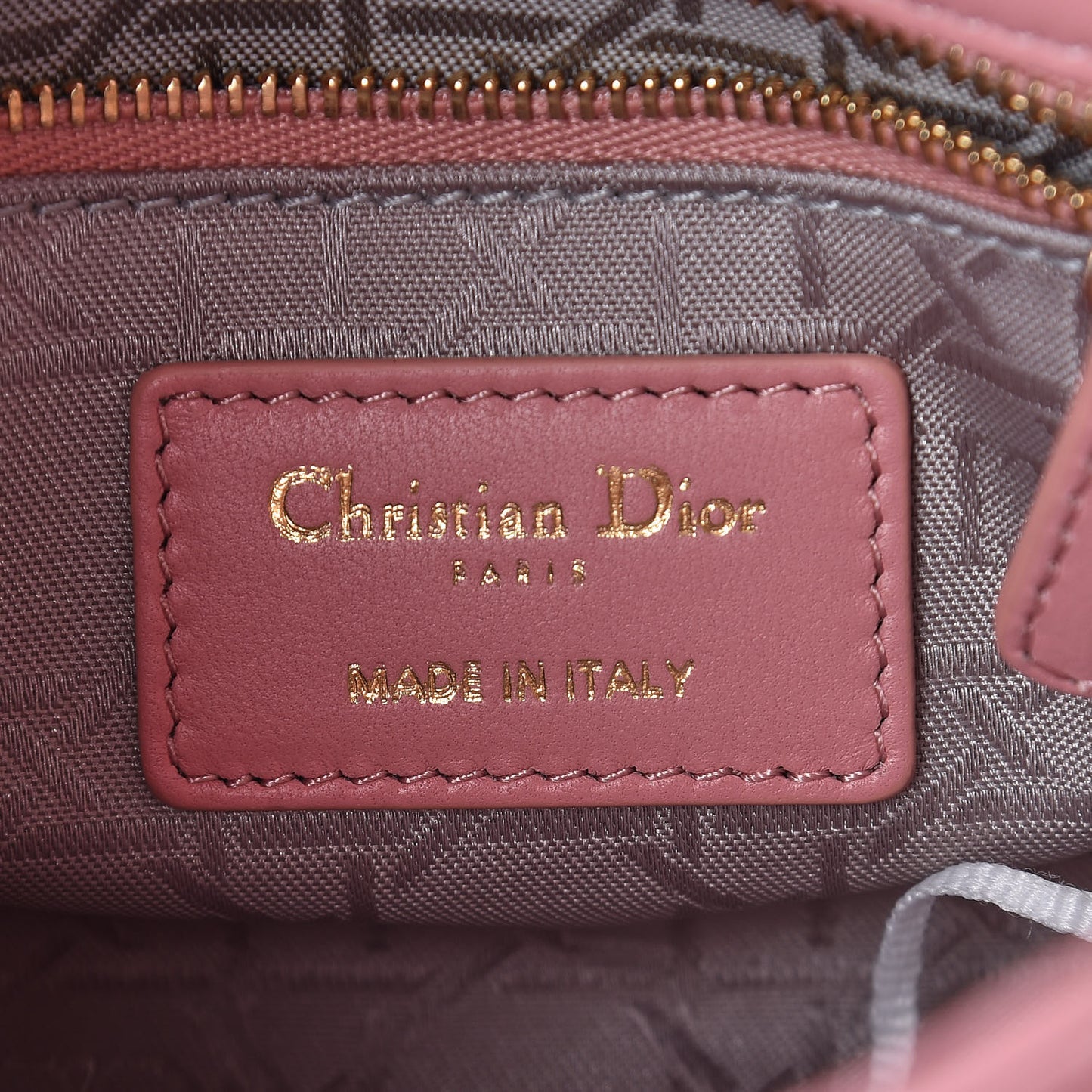 Lambskin Cannage Mini Lady Dior Rose Clair
