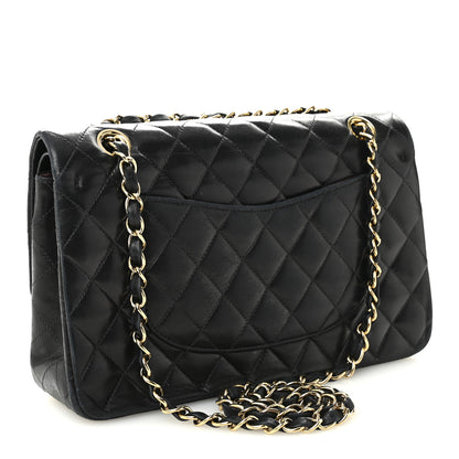 Chanel Lambskin Quilted Medium Double Flap Black 3 of 16