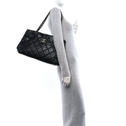 Chanel Soft Caviar Quilted Large Cells Tote Black 2 of 15