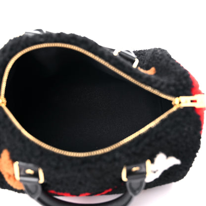 Louis Vuitton Monogram Teddy Speedy Bandouliere 25 Red 5 of 10
