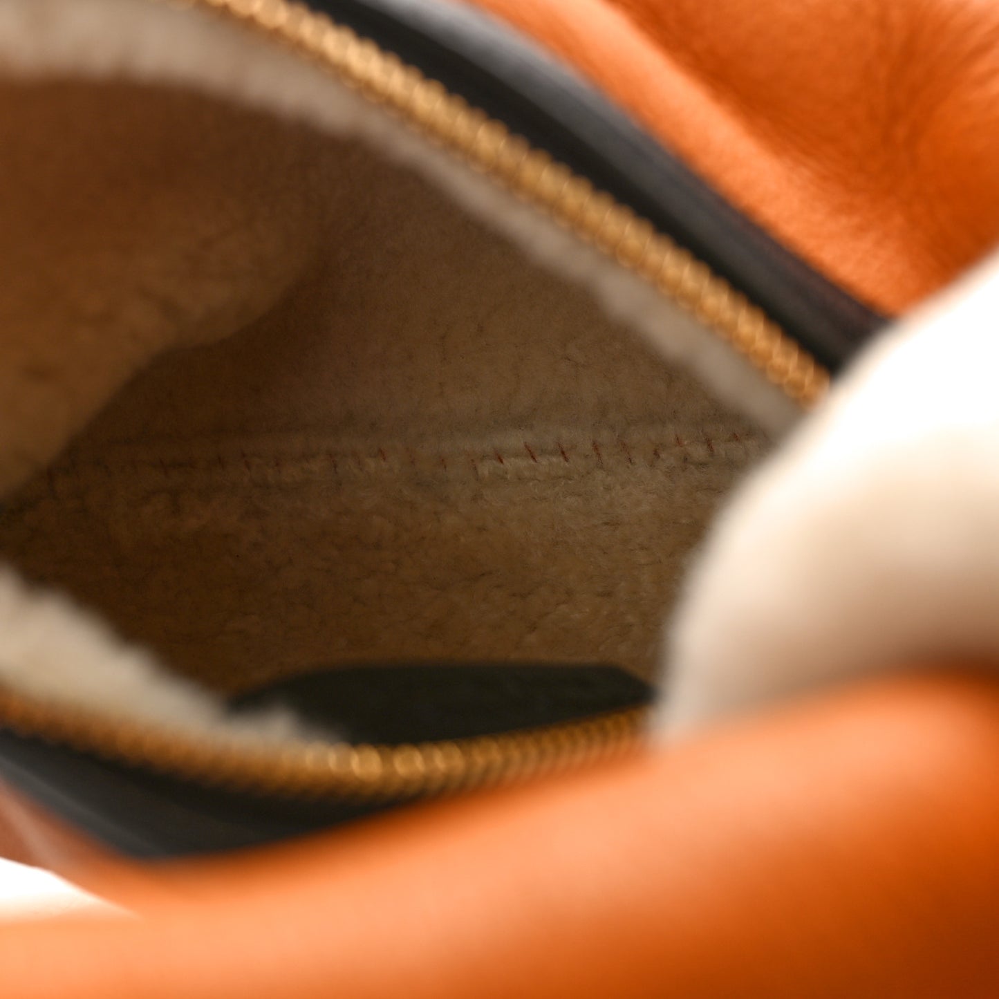 Calfskin Shearling Aviator Mini Jodie Honey