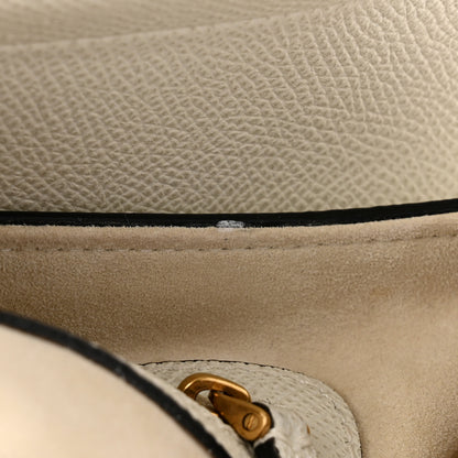 Christian Dior Grained Calfskin Saddle Bag White 11 of 13