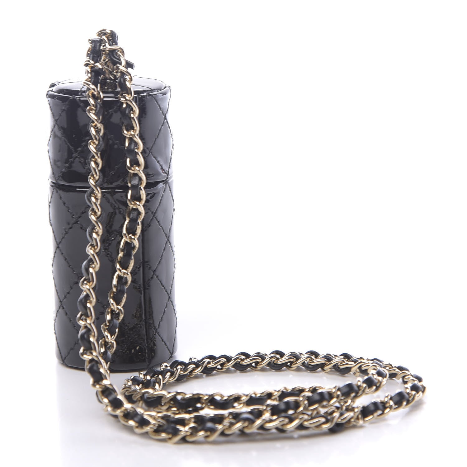 Chanel Patent Calfskin Lipstick Case On Chain Black 3 of 9
