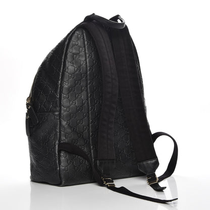Gucci Guccissima Medium Classic Backpack Black 3 of 7