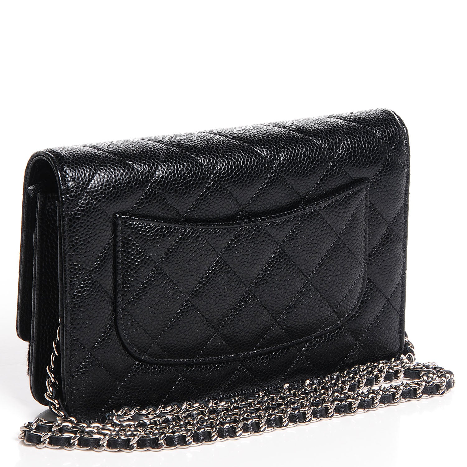 Chanel Caviar Quilted Wallet On Chain WOC Black 3 of 8