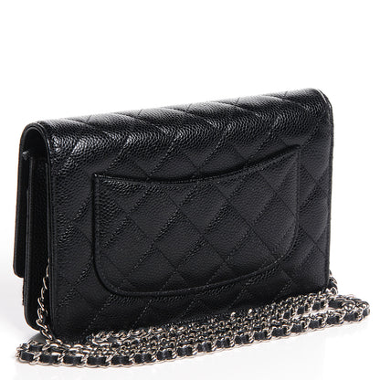Chanel Caviar Quilted Wallet On Chain WOC Black 3 of 8
