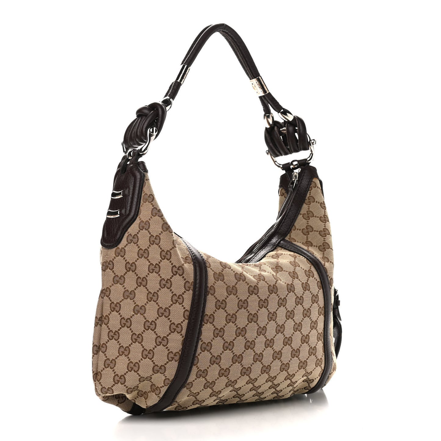 Monogram Medium Techno Horsebit Hobo Brown