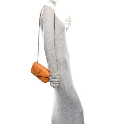 Saint Laurent Daytona Lambskin Matelasse Chevron Quilted Mini Loulou Dry Spell Dry Spell 2 of 10
