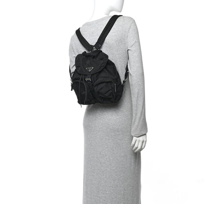 Prada Nylon Vela Medium Backpack Black 2 of 10