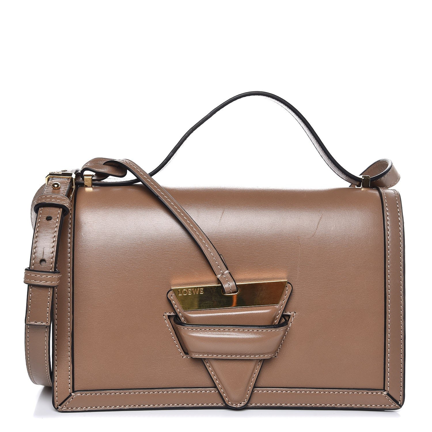 Loewe Calfskin Medium Barcelona Shoulder Bag Mink 1 of 8