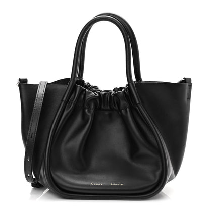 Proenza Schouler Calfskin Small Ruched Tote Black 1 of 10